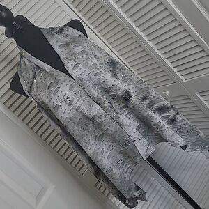 New Directions  XL sequined asymmetrical vest